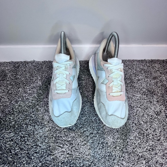 New Balance 237 Pastel Pink Blue White Women’s Size 4 GS237PC - Picture 4 of 8